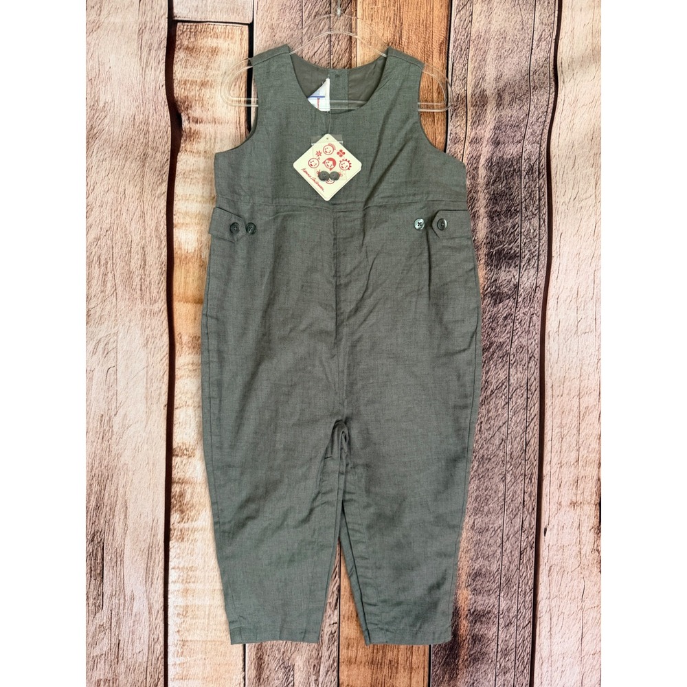 Hanna Andersson Wool Blend Sleeveless Romper Jumpsuit Gray Neutral Size 90 NWT